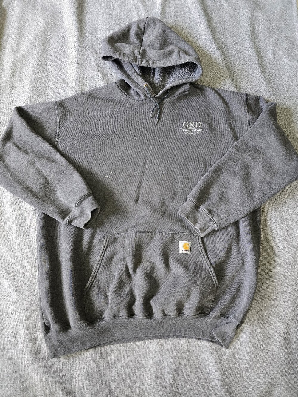 Carhartt Gray Hooded Sweatshirt Size XL